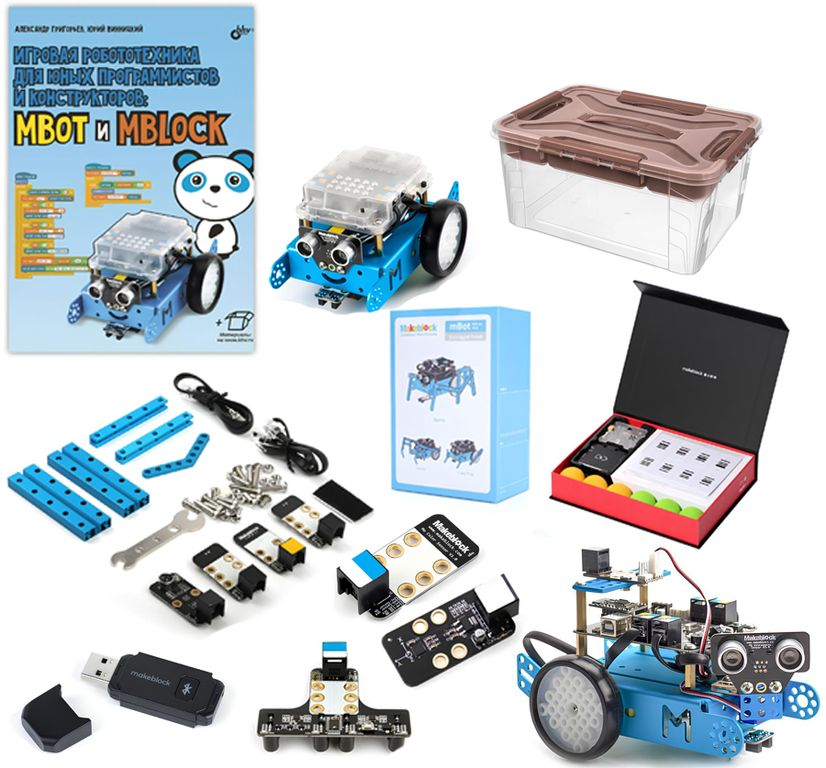 Educational construction kit with Makeblock sensor kit