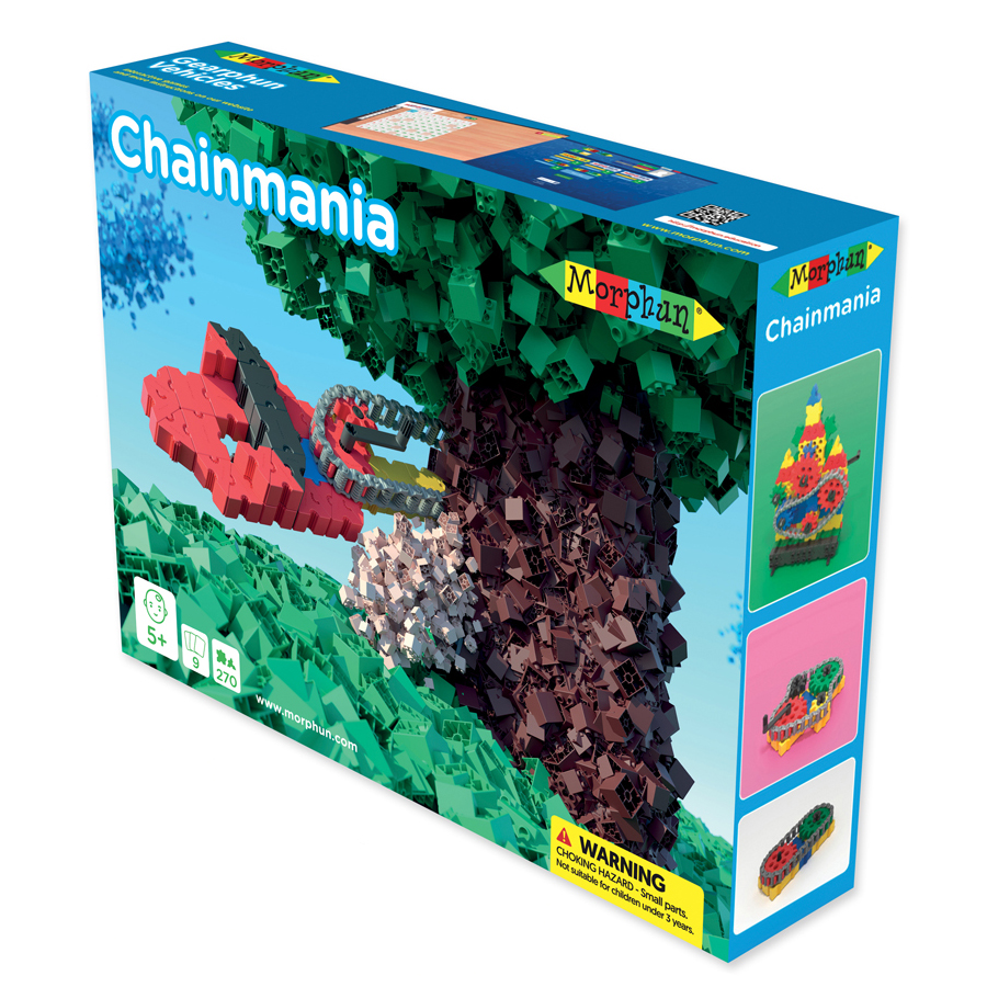 Конструктор Morphun STEM "Цепная передача" Gearphun Junior Chain Games Set
