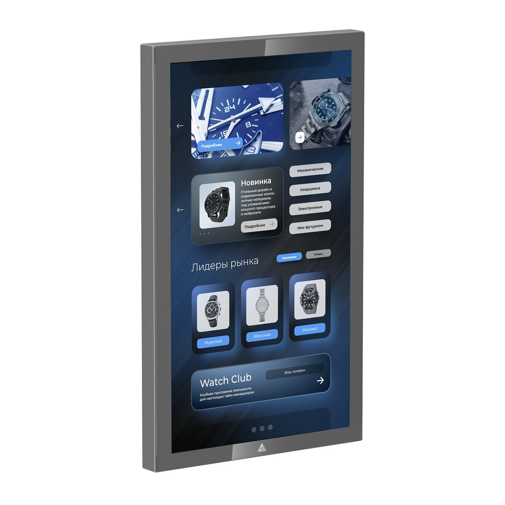 Сенсорный информационный киоск BM NEO GLASS 43" (фасадное стекло)