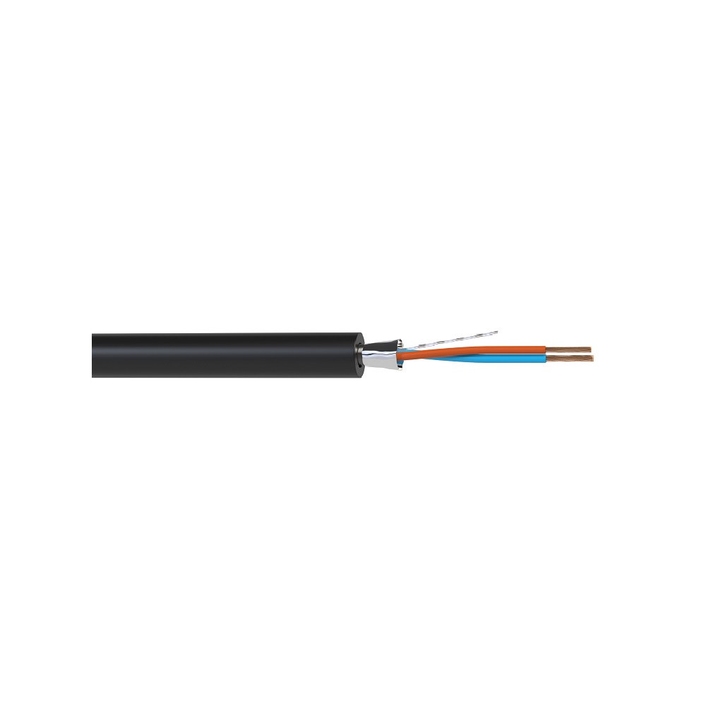 Микрофонный балансный кабель Wize WMC24100FL 100 м, 0.22 мм2, диаметр 3.7 мм