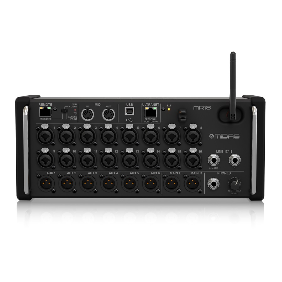 Midas MR18 digital mixing console
