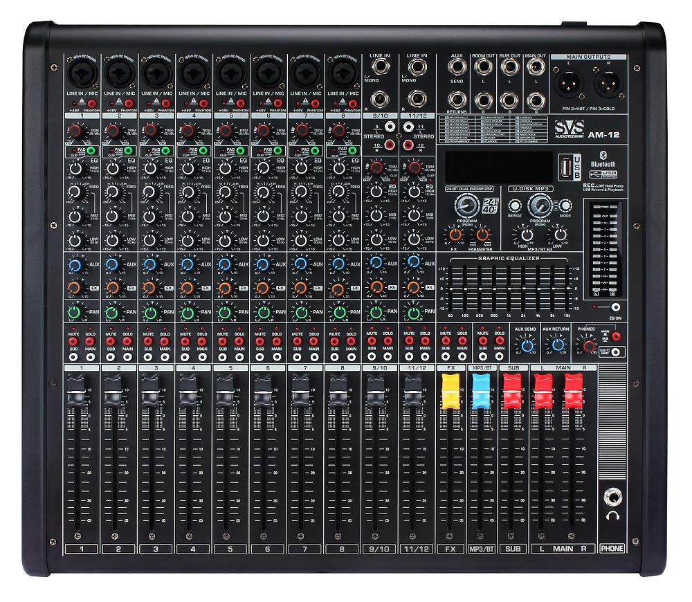 Mixing console SVS Audiotechnik AM-12
