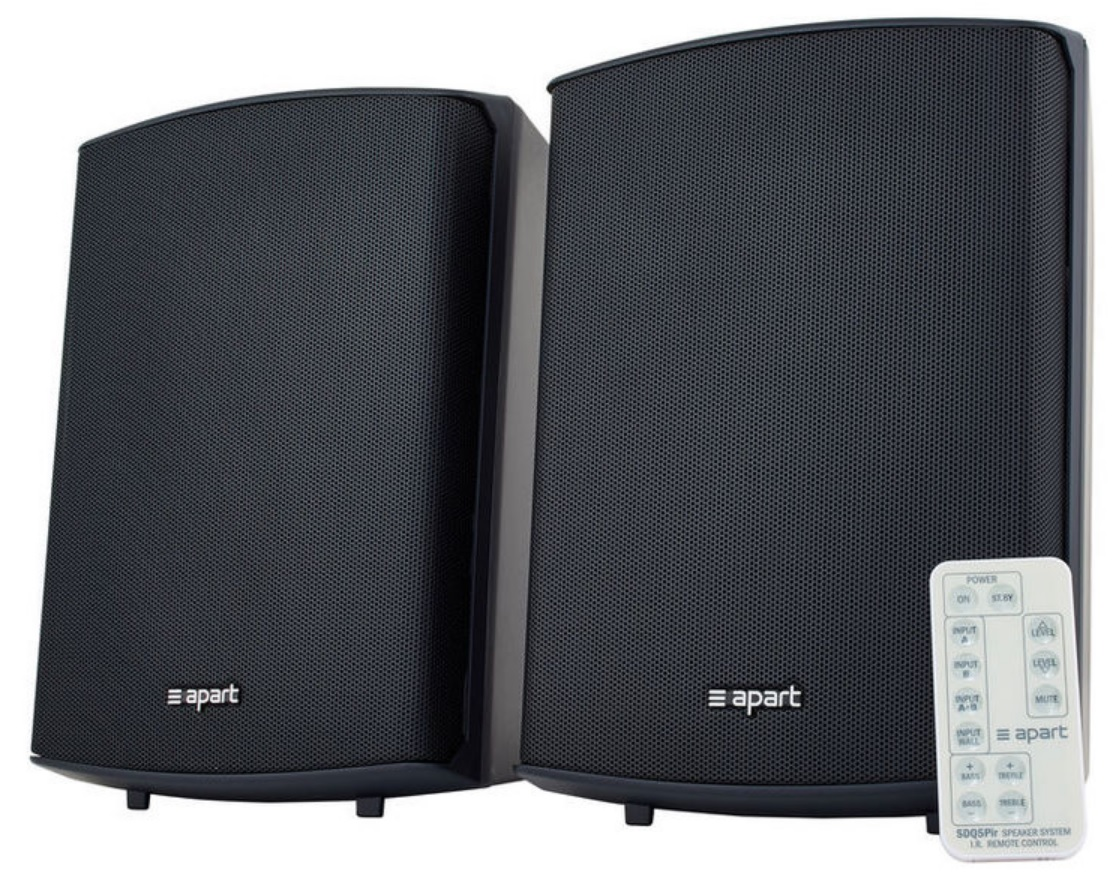 Комплект (активная + пассивная) акустическая система BIAMP SDQ5PIR-BL Apart