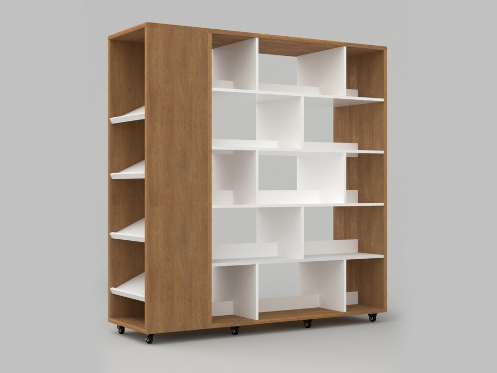 Double-sided bookcase from the STUGL collection 155x50x160 cm ALMA