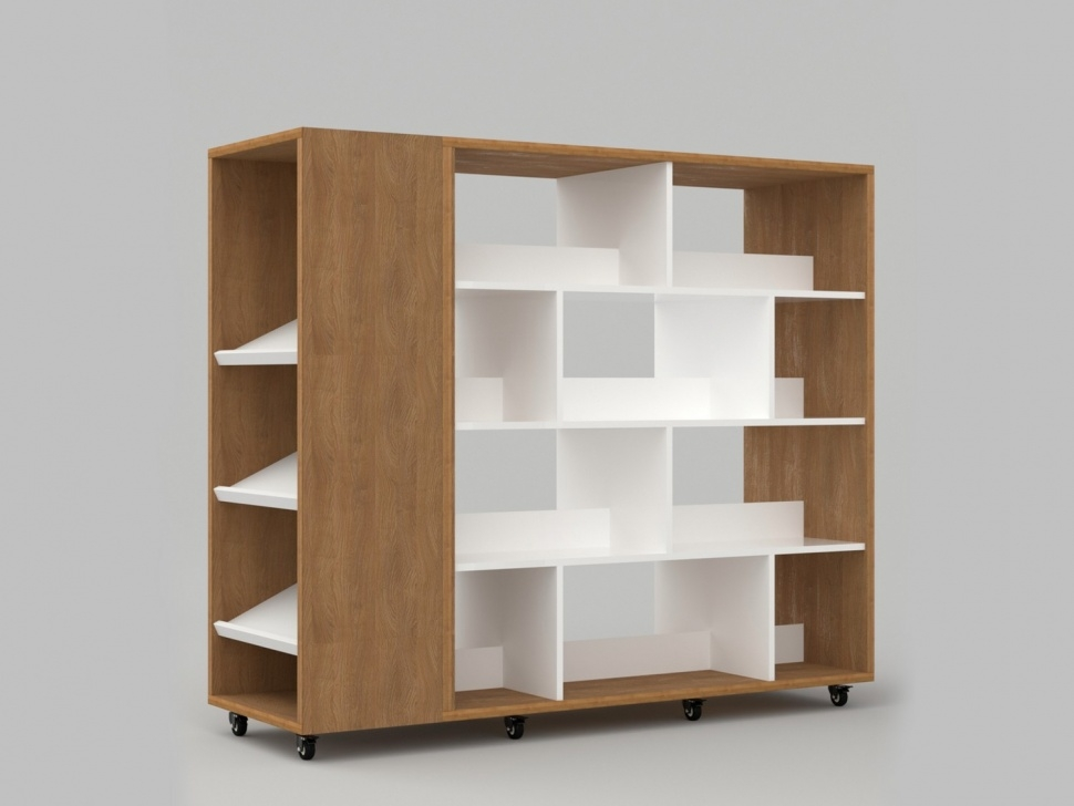 Double-sided bookcase from the STUGL collection 155x50x130 cm ALMA