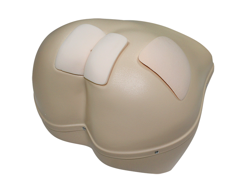 Simulator for administering enemas, intramuscular injections and stoma treatment Zarnitza