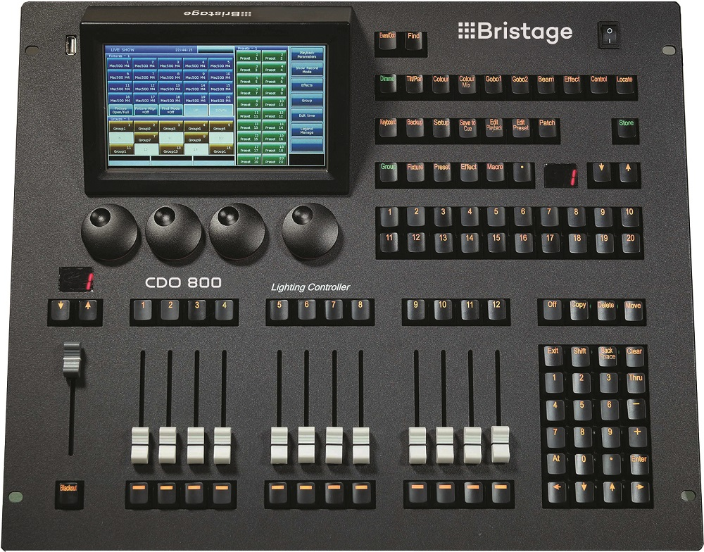 Bristage CDO 800 yorug'lik boshqaruv paneli
