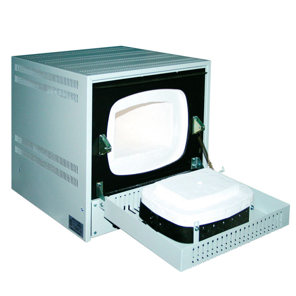 Laboratory muffle furnace SNOL 8.2/1100 LZM 01 (up to 1100 °C, 8.2 l, thermofibre chamber, door opens downwards, electronic thermostat)