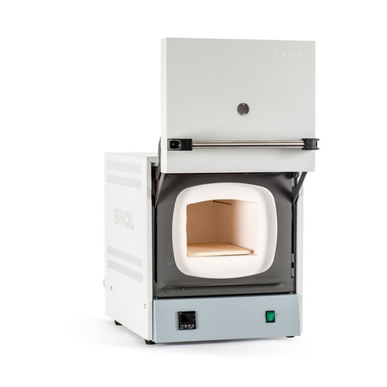 Laboratory muffle furnace SNOL 13/1100 LHM 01 (up to 1100 °C, 13 l, thermofibre chamber, door opens upward, programmable thermostat)
