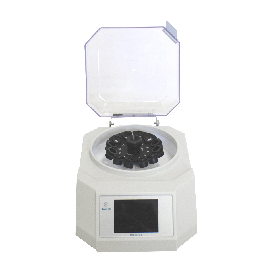 Laboratoriya santrifüj-vorteks TAGLER MTs-6000D (daqiqada 6000 rpm gacha, 12x2 ml, displeyli)