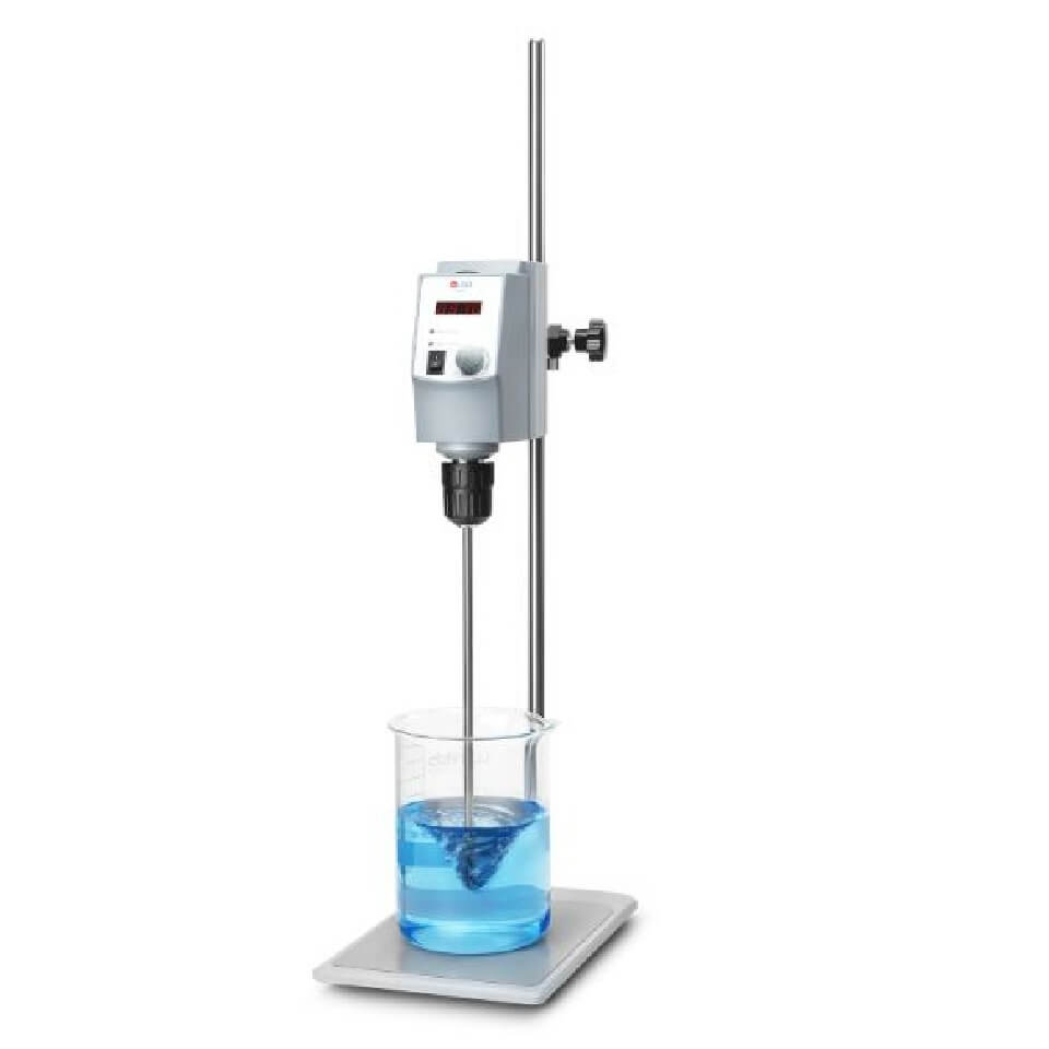 Top drive mixer DLAB OS40-S (40 l, 50...2200 rpm) with universal stand, art. 8033200200 + 18900605