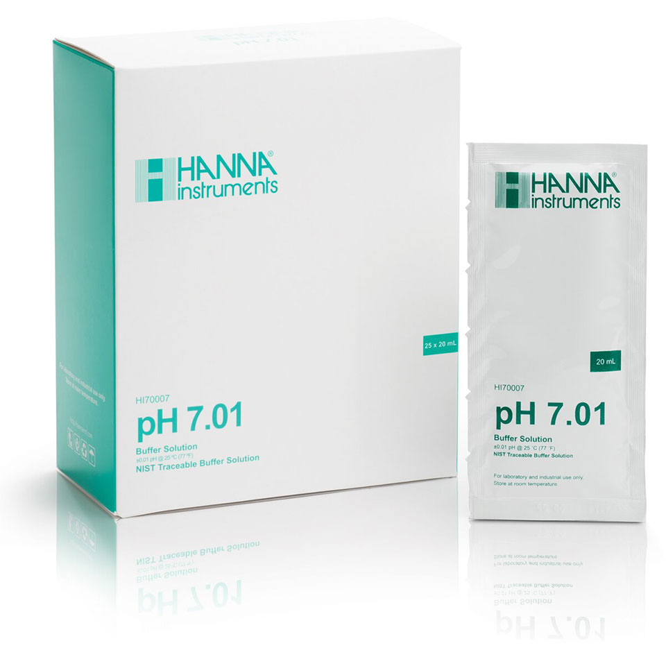 Раствор для калибровки HANNA HI 70007 P (рН 7,01; 25х20 мл)