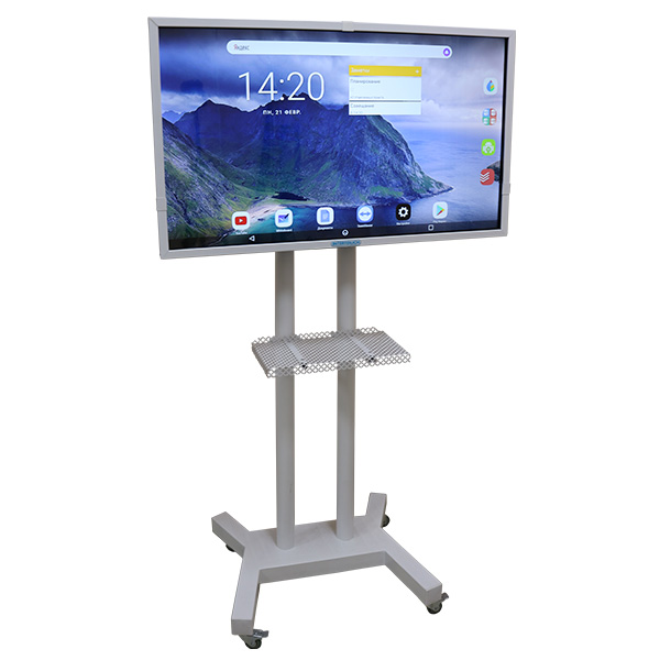 Интерактивная панель InterTouch 43" IP-43 AS с напольной мобильной стойкой