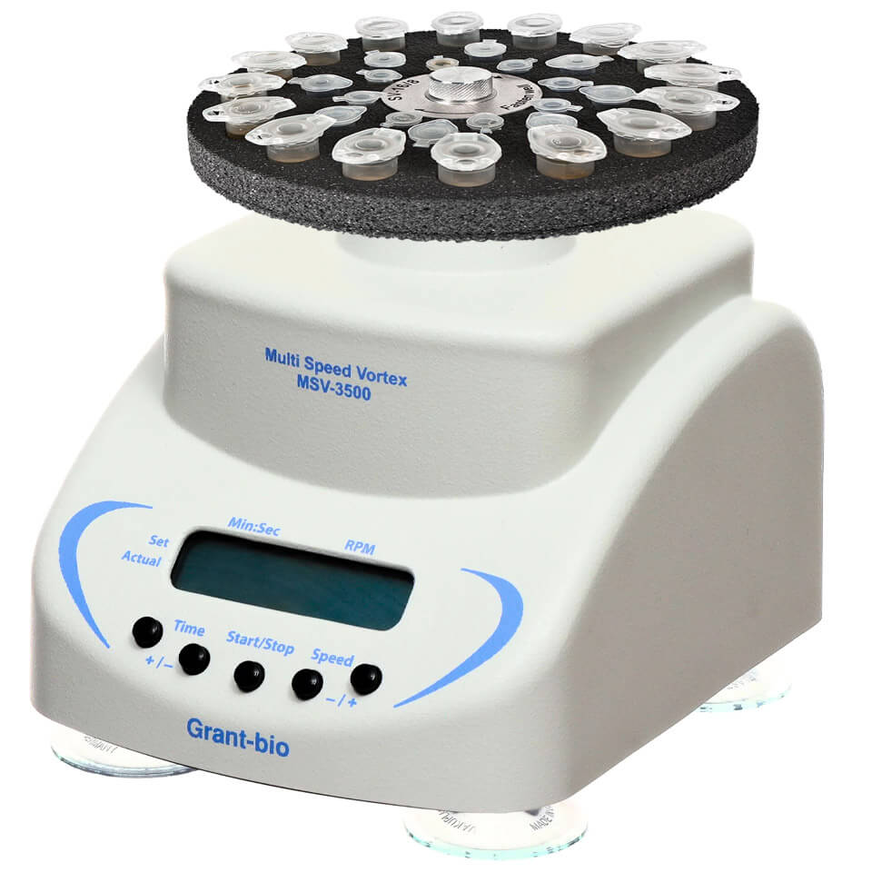 Vortex BioSan MSV-3500 with platform SV-16/8 (16/8/8 tubes of 1.5/0.5/0.2 ml)