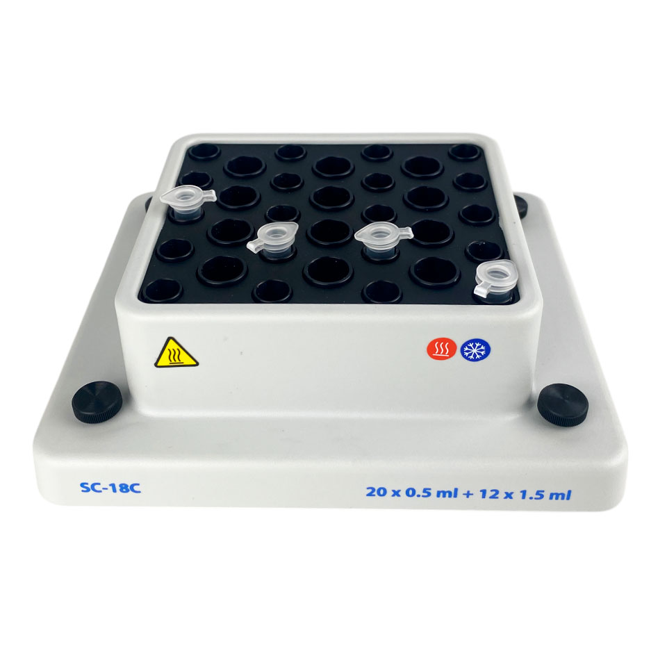 Block for test tubes BioSan SC-18С (20x0.5 ml and 12x1.5 ml)