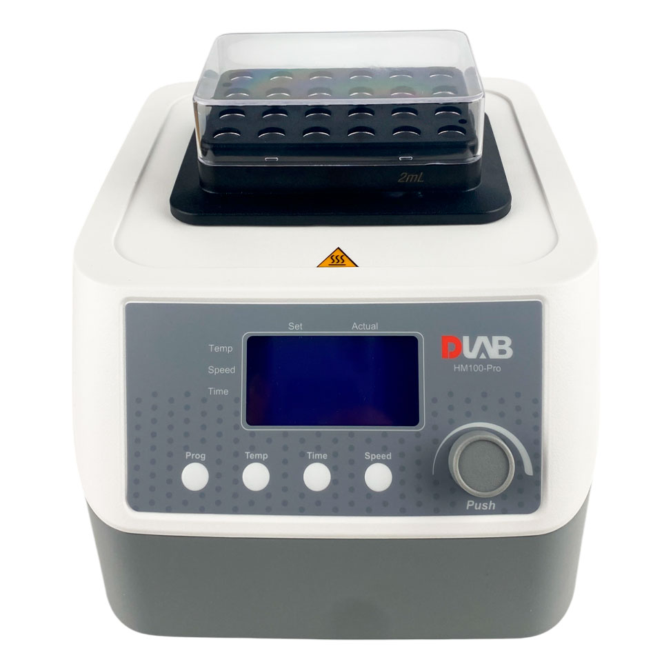 Термостат-шейкер DLAB HM100-Pro твердотельный без охлаждения (100 °C, с магнитным блоком 24х2 мл), арт. 5062104100 или 5032104310 + 18900403