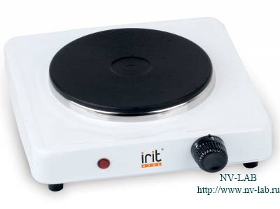 Плита электрическая IRIT IR-8004 (1000 Вт, Ø155 мм, чугун)