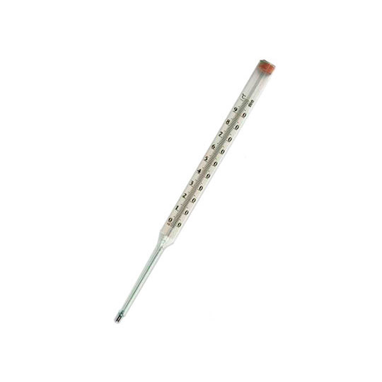 To'g'ridan-to'g'ri texnik termometr TTM P No 5 (HF 240 mm, LF 163 mm, CD 2, simob, shisha), san'at. 200028