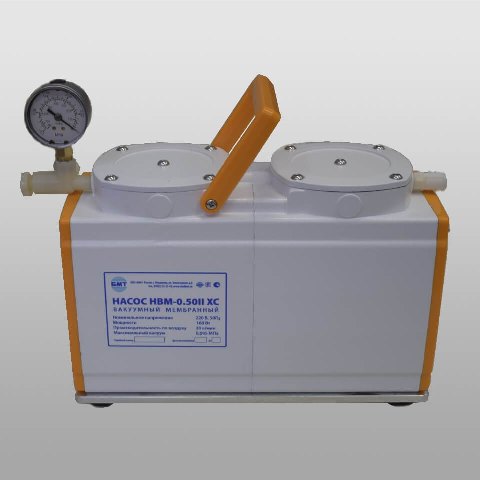 Diafragma vakuum nasosi NVM-0,50II XC (30 l/min, -0,95 kgf/sm²)