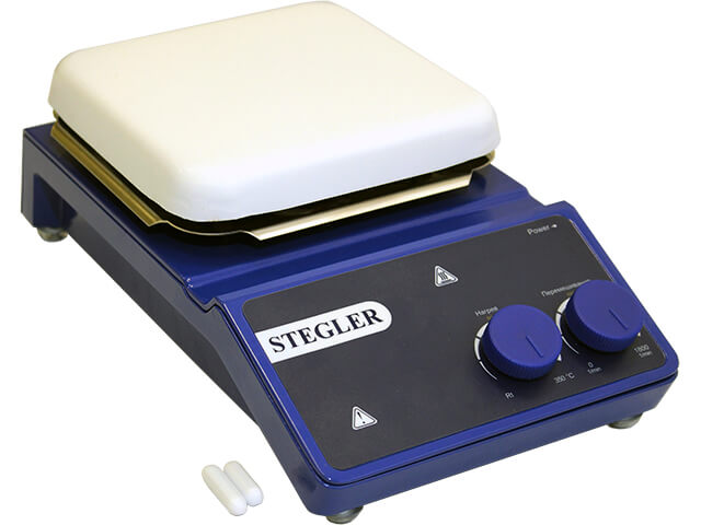 Мешалка магнитная Stegler HS-Pro (20 л, 200…1500 об/мин, 380 °С)