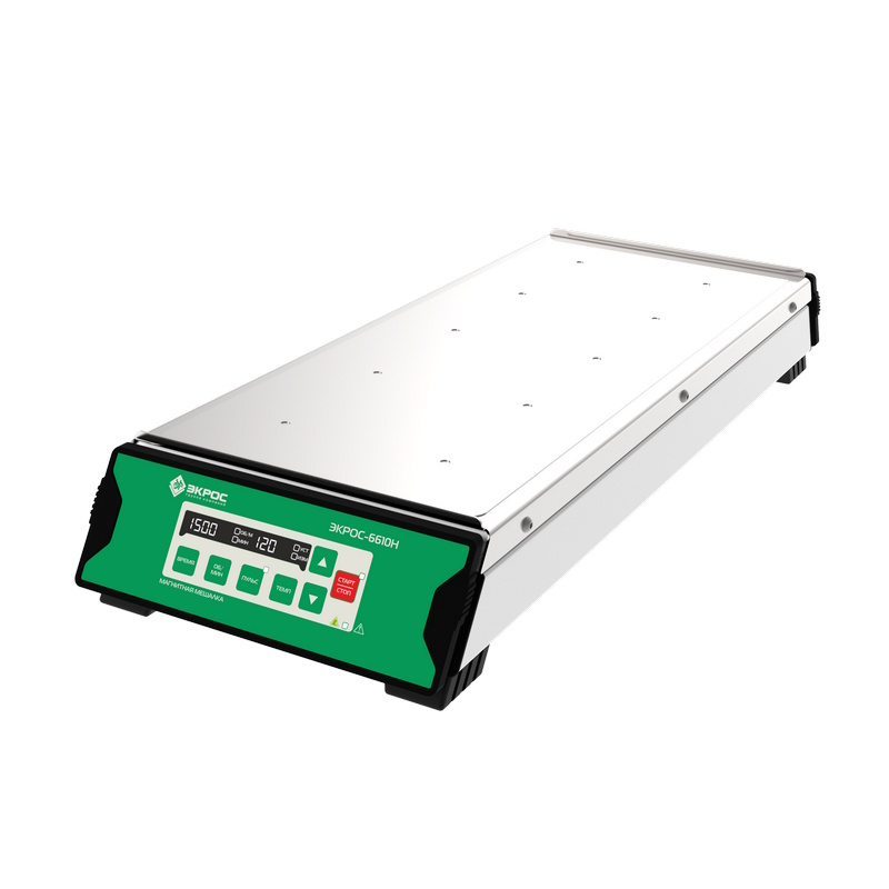 Мешалка магнитная Экросхим ЭКРОС-6610Н (10×0,4 л, 300…1500 об/мин, 120 ºC)