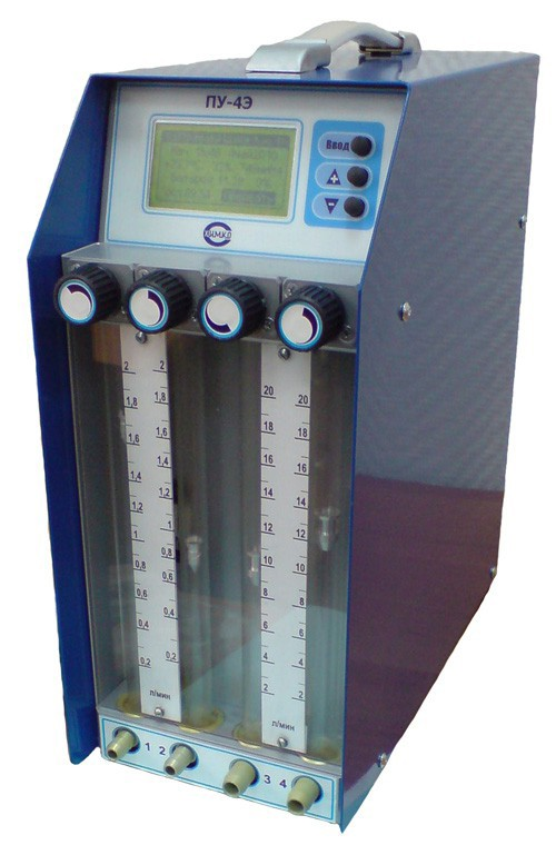 Aspirator PU-2E (automatic sampling of air and aerosols, powered by mains and external battery)