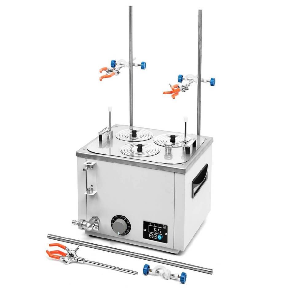 Laboratory bath Termex LB32-Sh (8 l, Troom +5…+200 °C, 3 places, 3 stands)