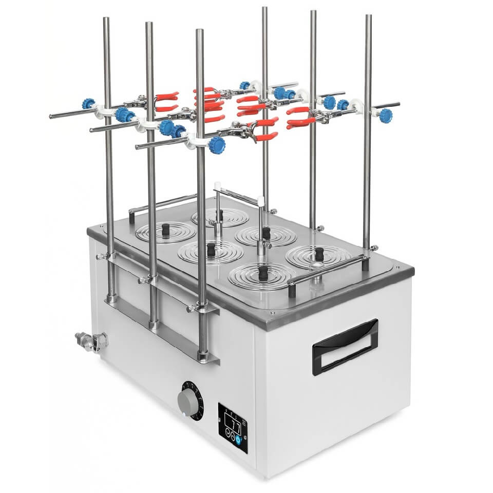 Laboratory bath Termex LB62-Sh (19 l, Troom +5…+200 °C, 6 places, 6 stands)