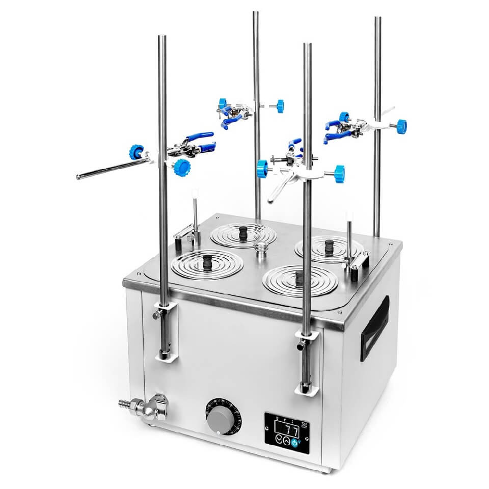 Laboratory bath Termex LB42-Sh (13 l, Troom +5…+200 °C, 4 places, 4 stands)