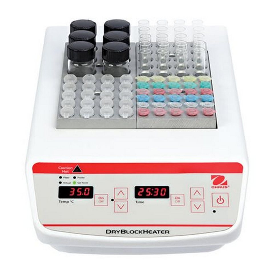 OHAUS HB4DG qattiq termostati (4 blok, 5 dan 120 °C gacha, raqamli)