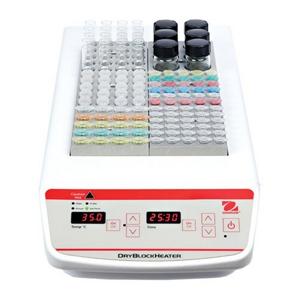 OHAUS HB6DG qattiq termostati (6 blok, 5 dan 120 °C gacha, raqamli)