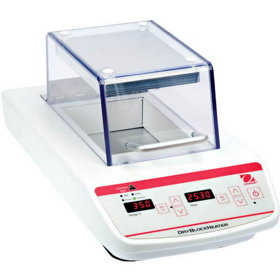 OHAUS HB2DGHL qattiq termostati (2 blok, qopqoq, 5 dan 100 °C gacha, raqamli)