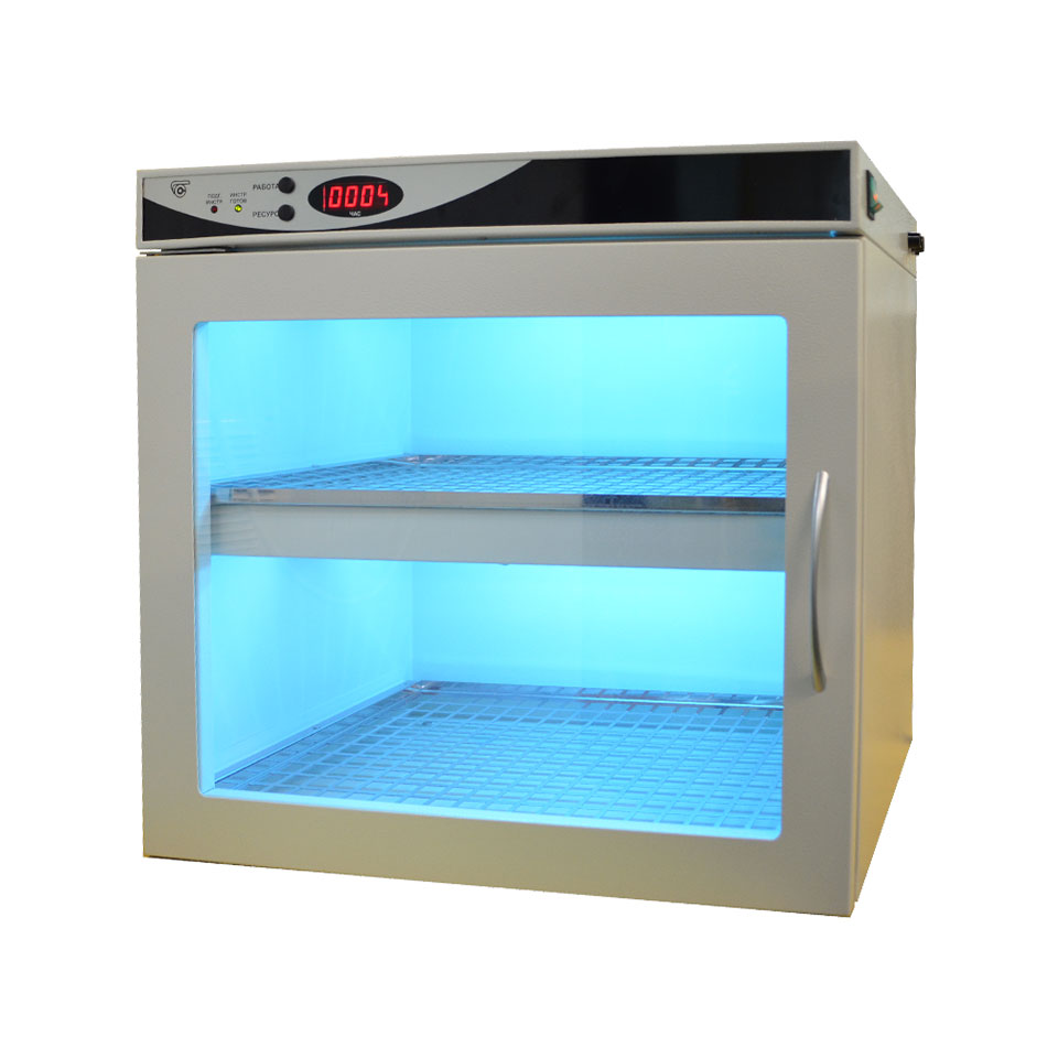 Bactericidal ultraviolet camera KBU-1 SPU mod. 9002 (case - textured stainless steel) for storing sterile instruments
