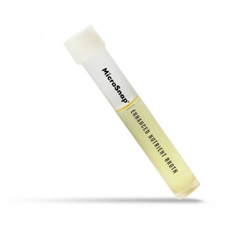 MicroSnap Enchanced Nutrient Broth boyitish bulyoni, 9 ml, QMAFAnM / coliforms / E.coli uchun, 100 dona/paket, art. ASY0399