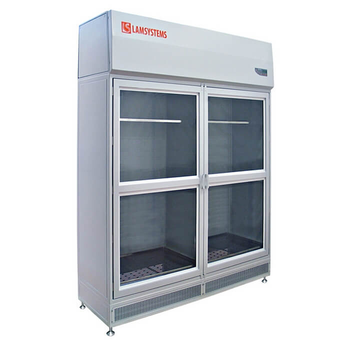 Sterile storage cabinet with hinged doors for pharmaceutical production (KD 442.120.31, art. 2R-S.421-12PHARM, hanging rods)