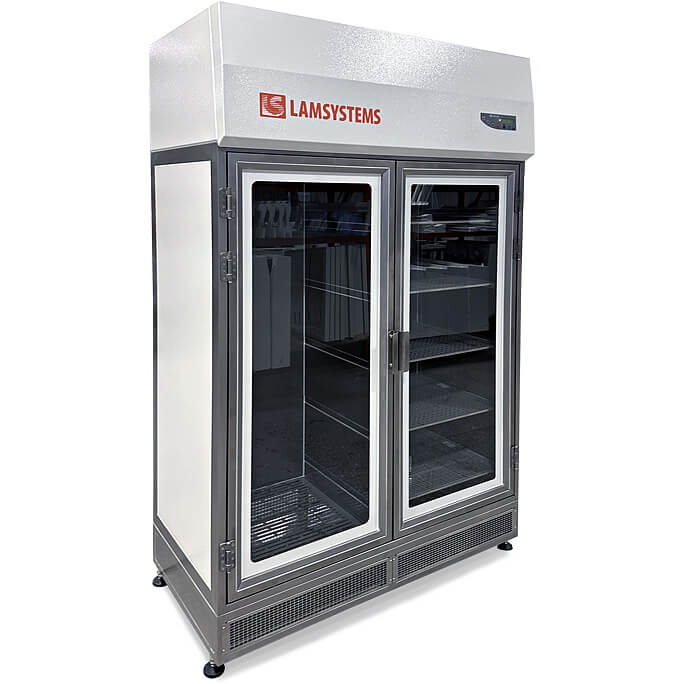 Sterile storage cabinet with hinged doors for pharmaceutical production (KD 442.120.33, art. 2R-S.423-12PHARM, rod and 5 shelves)