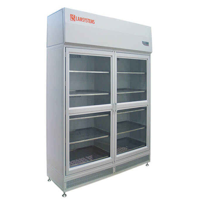Sterile storage cabinet with hinged doors and UV lamps (KD 442.120.00, art. 2R-S.420-12)