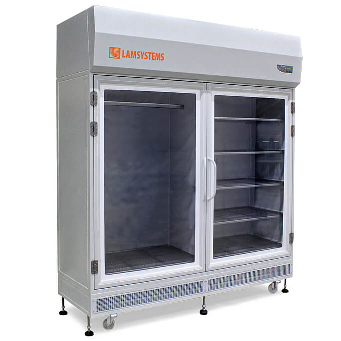 Sterile storage cabinet with hinged doors (KD 442.120.03, art. 2R-S.423-12, rod and 5 shelves)