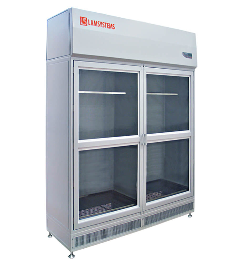 Sterile storage cabinet with hinged doors (KD 442.120.01, art. 2R-S.421-12, hanging rods)