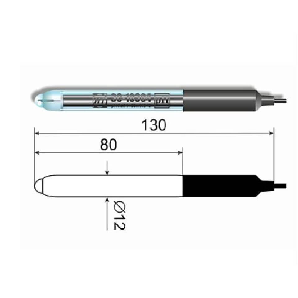 Sanoat pH elektrodi ES-10304/4 (shisha)