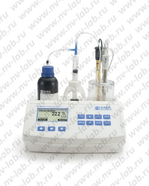Минититратор HANNA HI 84529-01 (определение титруемой кислотности и рН в молочных продуктах)