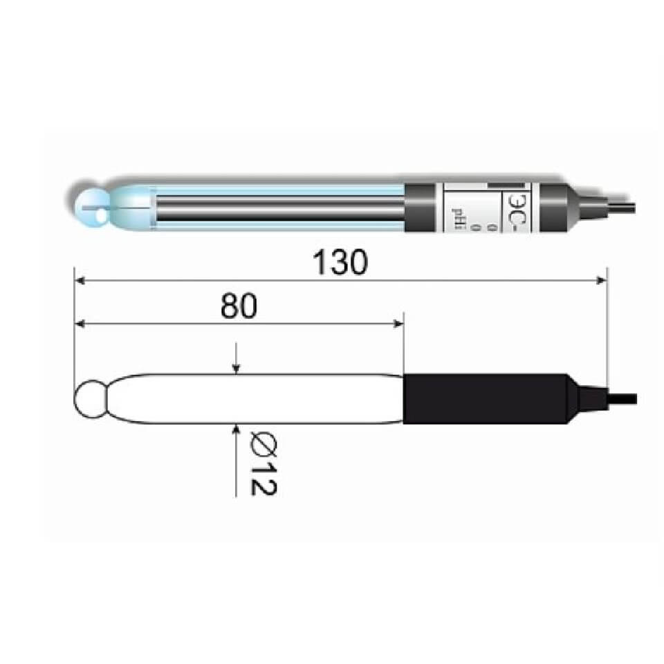 Industrial pH electrode ES-10302/7 (glass)