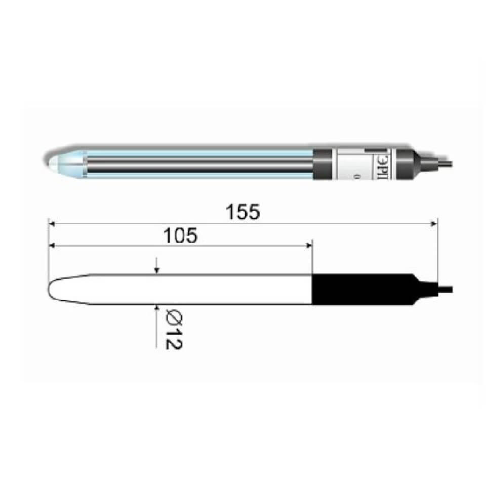 Redoks elektrodi ERP-101 (shisha)