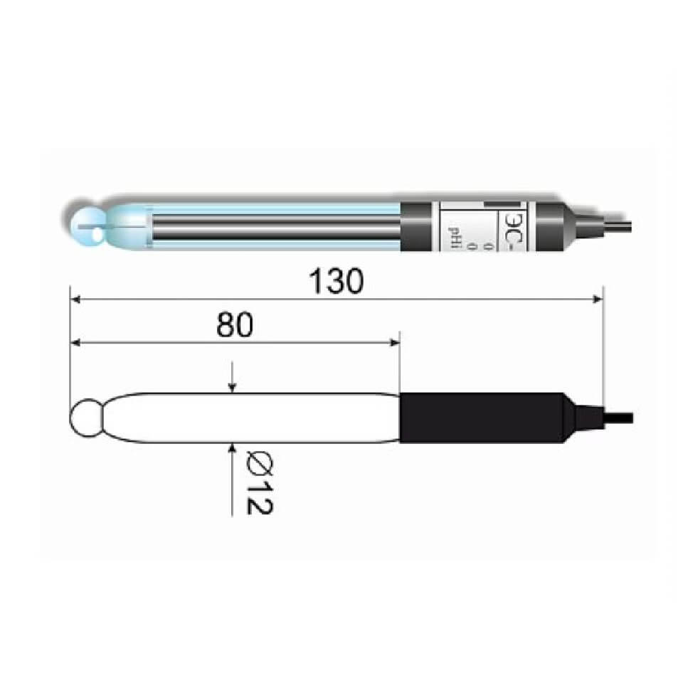 Industrial pH electrode ES-10802/7 (glass)