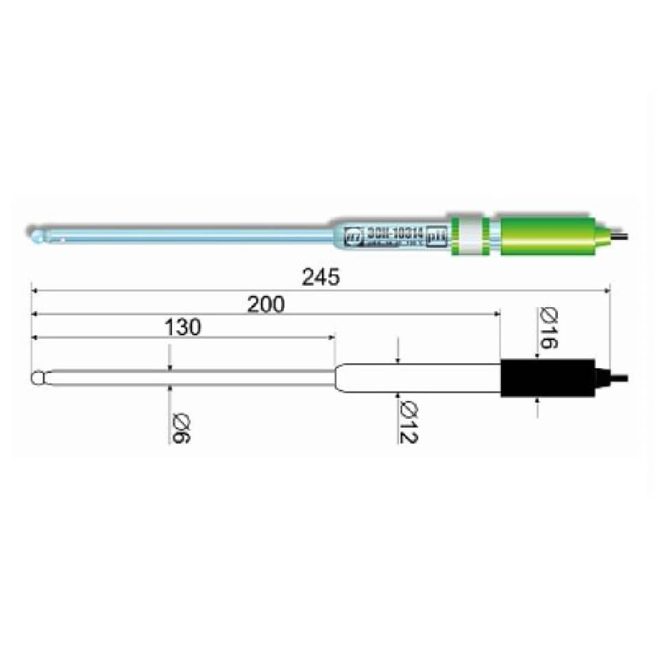 Kombinatsiyalangan elektrod ESK-10314/7 (shisha)