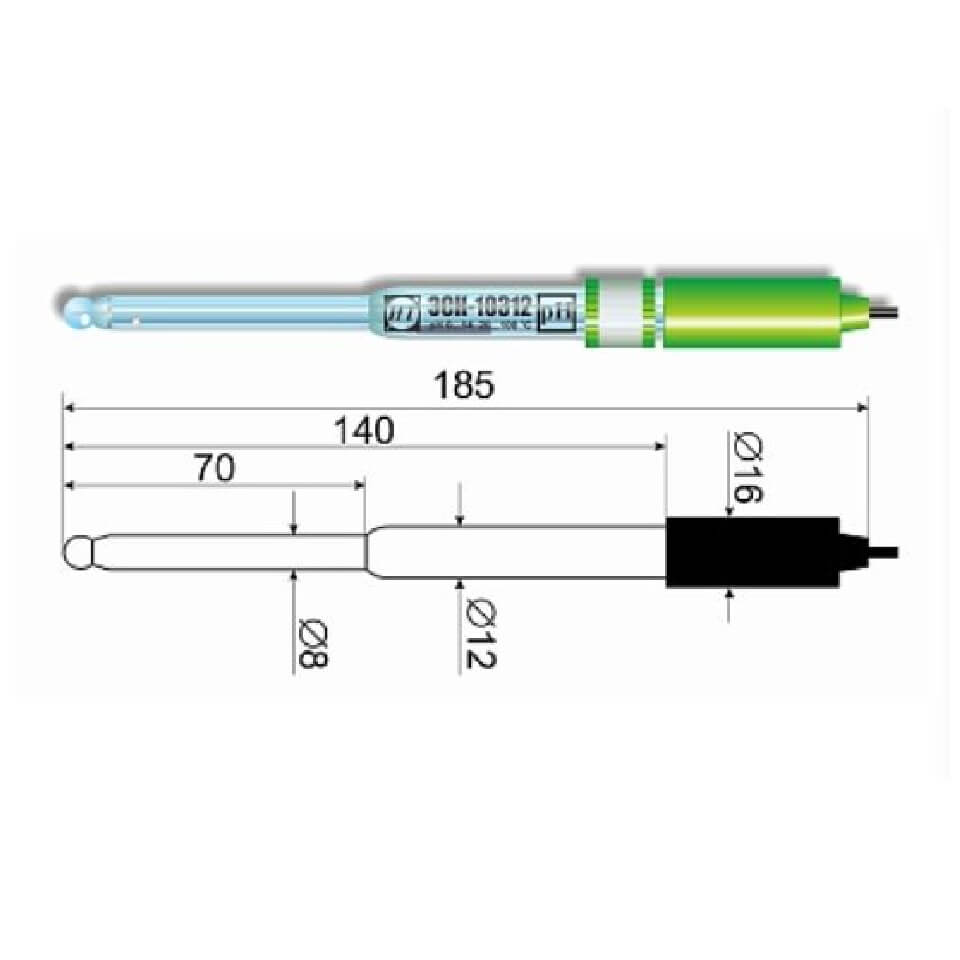 Kombinatsiyalangan elektrod ESK-10312/7 (shisha)