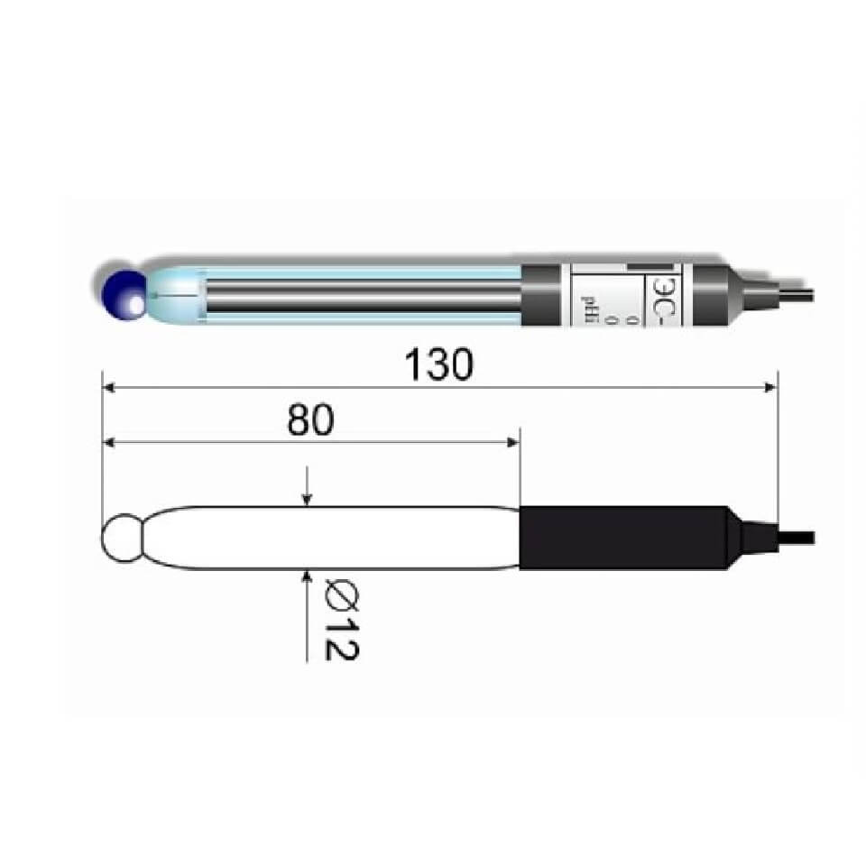 Industrial pH electrode ES-10602/7 (glass)