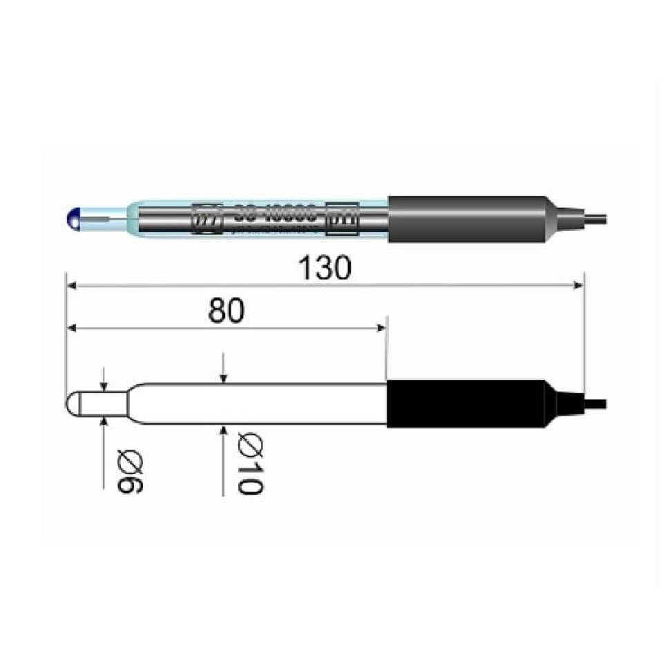 Industrial pH electrode ES-10606/4 (glass)