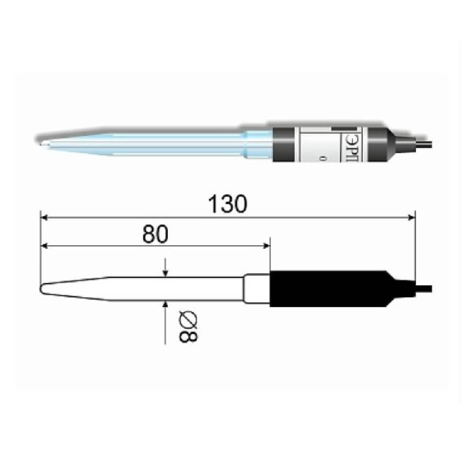 Redoks elektrodi ERP-103 (shisha)