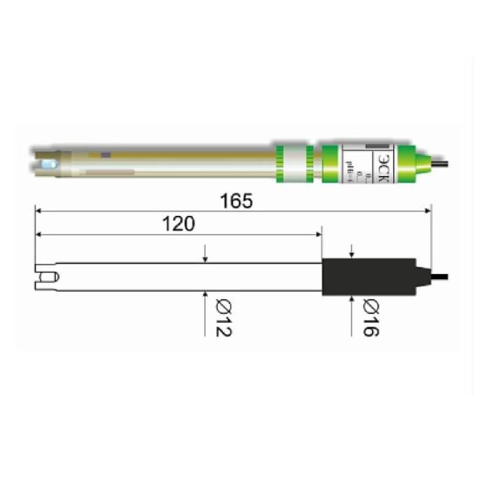 Kombinatsiyalangan elektrod ESK-10309/4 (shisha)
